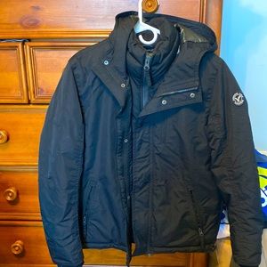 American eagle black ski/winter coat